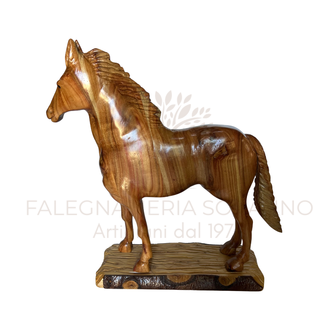 Cavallo Artigianale con Base