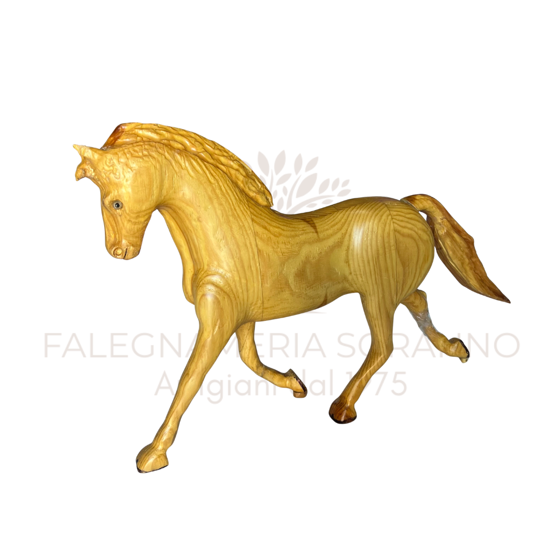 Cavallo Artigianale in Abete